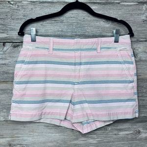 Gap City Shorts Striped Chinos Pink and Blue Size 4 💗